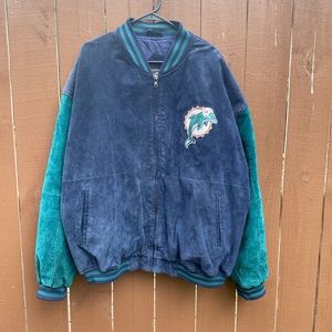 Vintage Miami Dolphins Leather Jacket